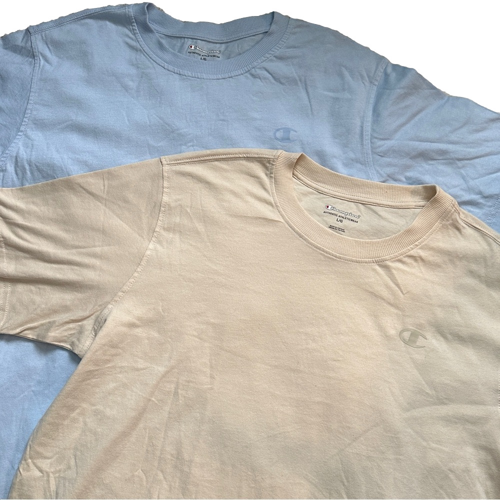 Champion Bundle (2) Everyday Cotton T-Shirts Size Large